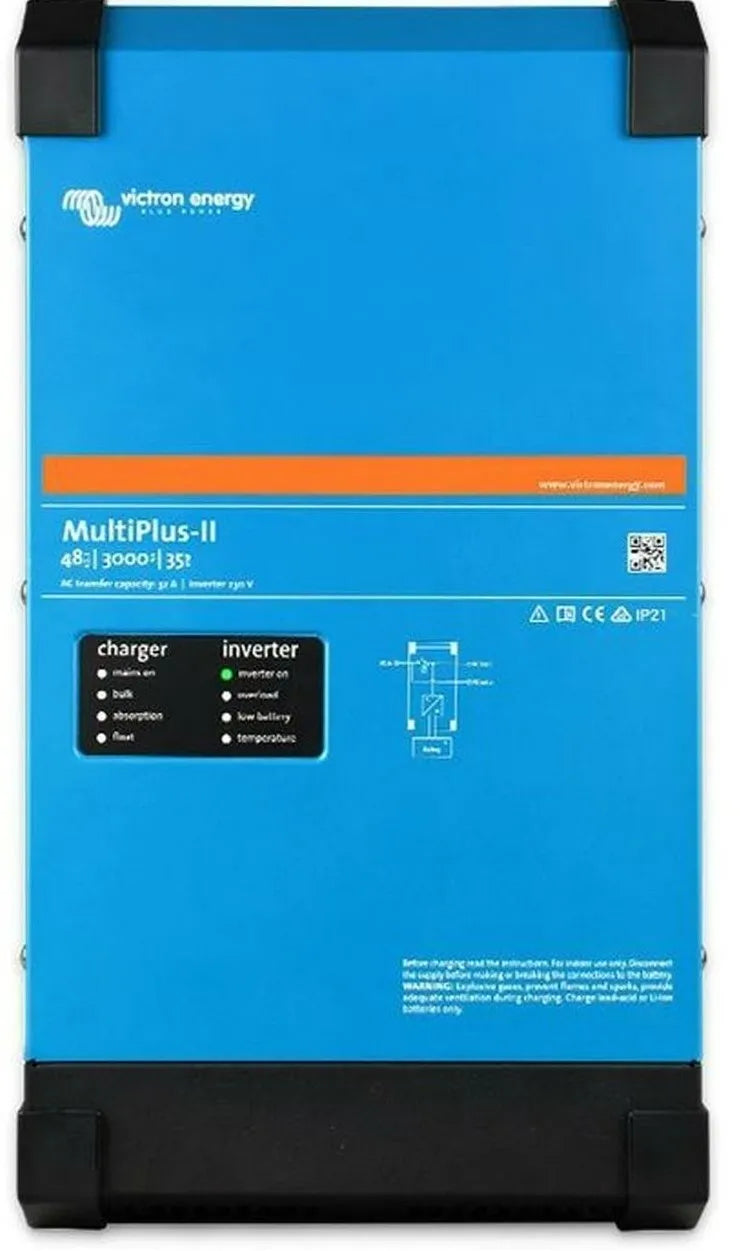 Victron MultiPlus-II 3000VA, 48V Inverter Charger - 2.4kW Sine Wave Off Grid