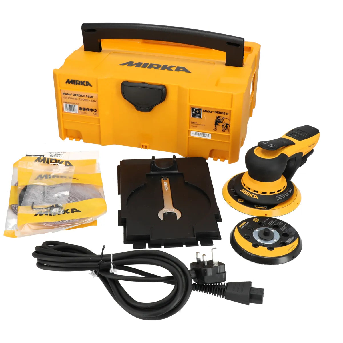 Mirka Deros 5650CV 240C Orbit Sander With Case in UK stock next day delivery